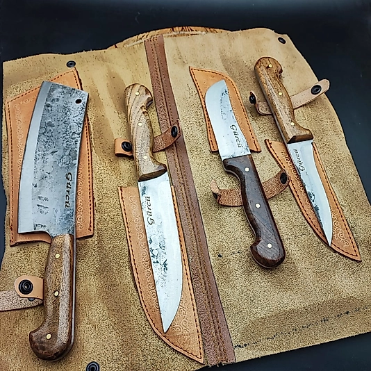 Ürünümüz Kamyon Makasından Dövme Çelik Set Halinde Deri Çanta Hediye